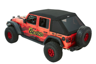 Trektop® Ultra™ Slantback Soft Top Jeep 2018-2026 Wrangler JL, 4-Door