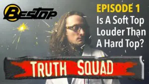 Is a soft top louder than a hardtop?