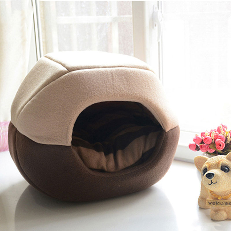 Dog Foldable Soft Warm Bed and House