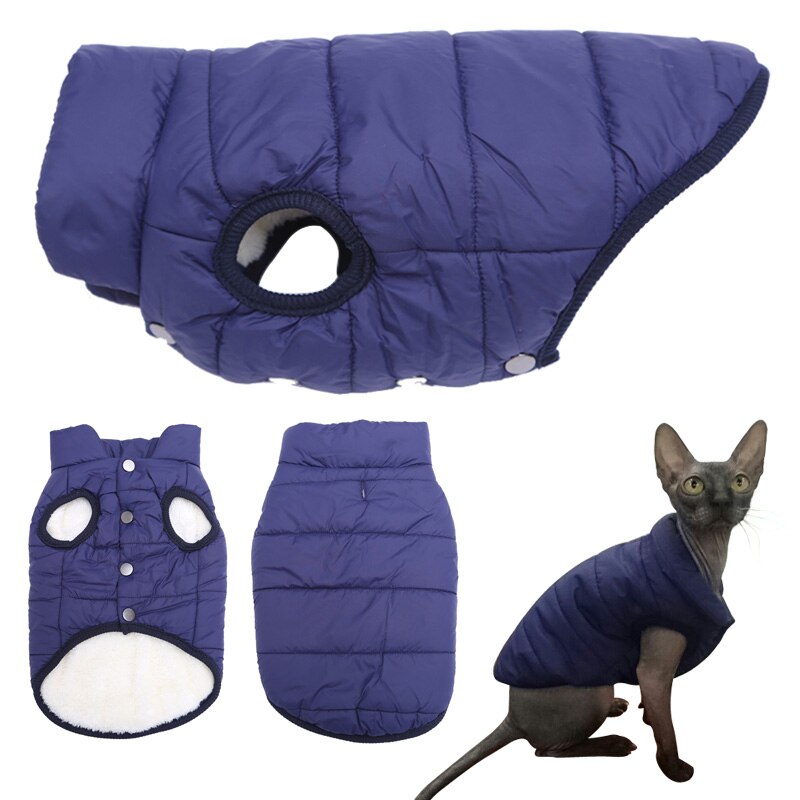 Windproof Cat Winter Vest