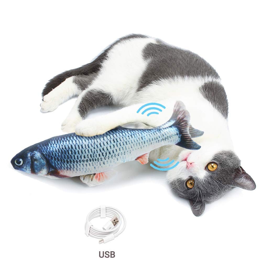 Electric Moving Cat Fish Toy