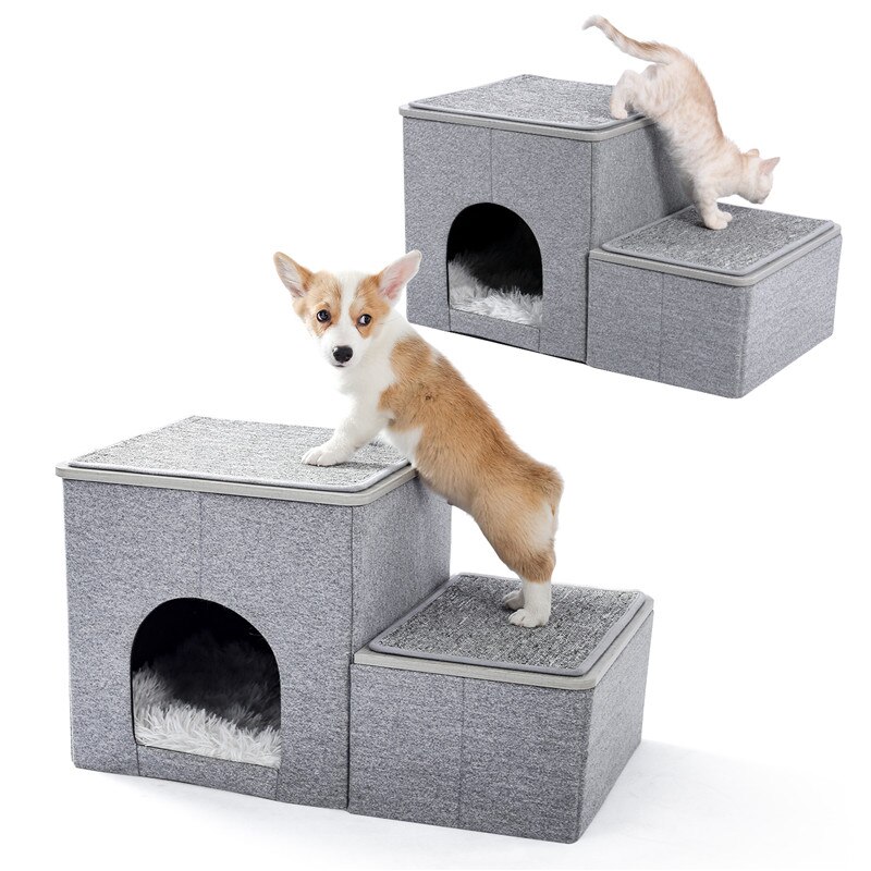 2 in 1 Pet Stair Dog House for cats and dogs