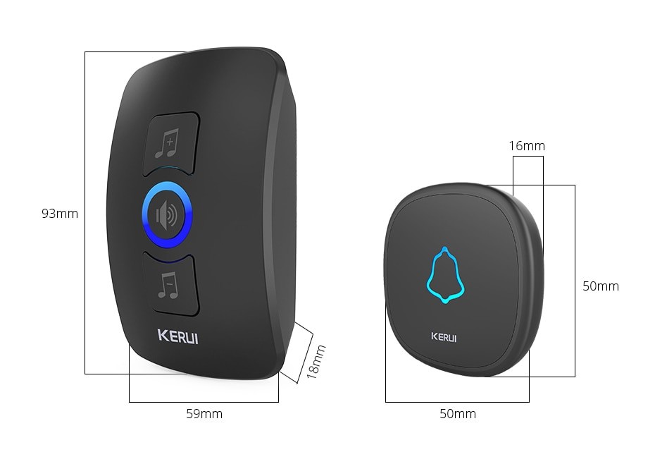Songs Optional Waterproof Wireless Smart Doorbell