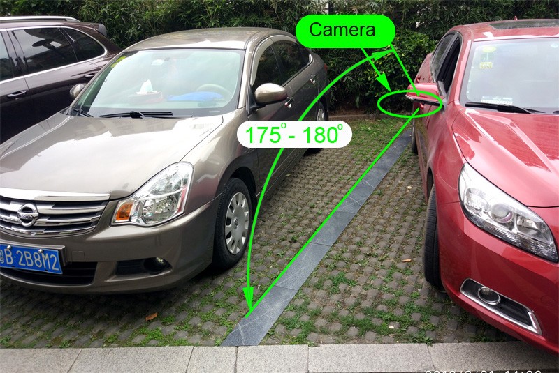 CCD 180 Degree Fisheye Lens Backup Camera for Cars