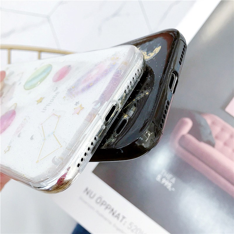 Planet Patterned Soft Phone Case for iPhone