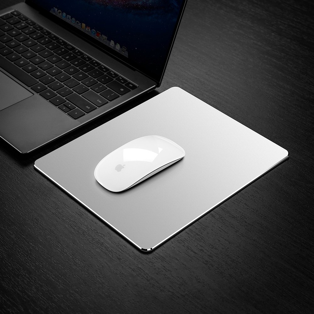 Portable Double-Sided Aluminum Mouse Mat