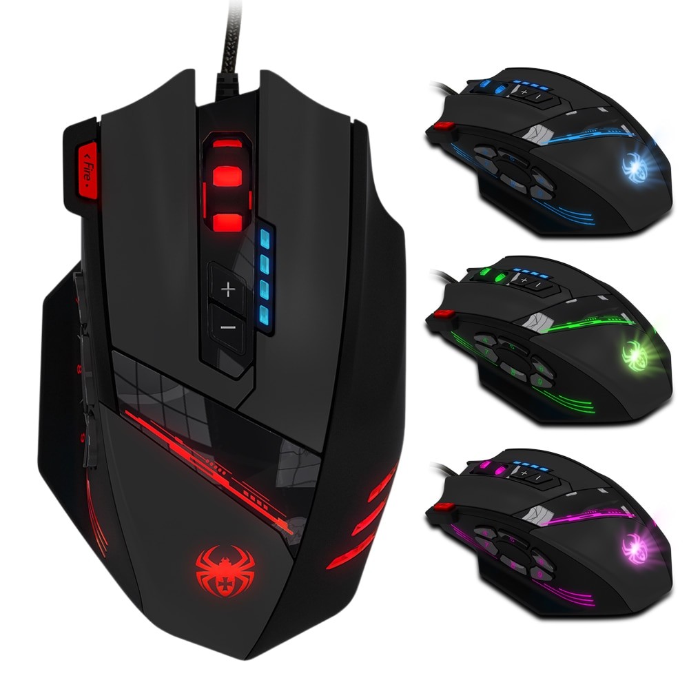 12-Buttons Programmable Wired Gaming Mouse