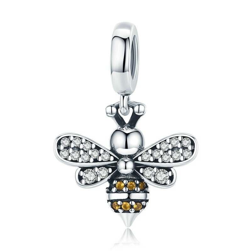 Shiny Crystal Bee Bracelet Charm