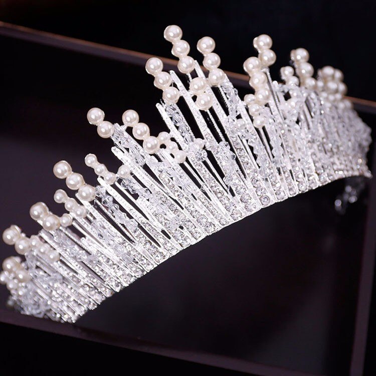 Pearl Diamond Hair Crown