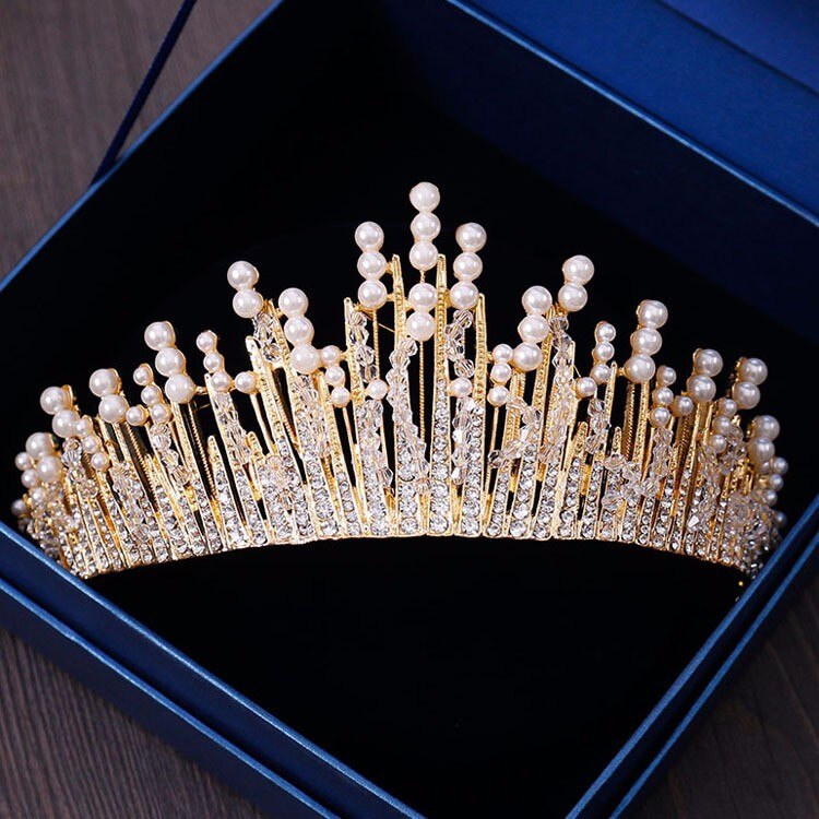 Pearl Diamond Hair Crown