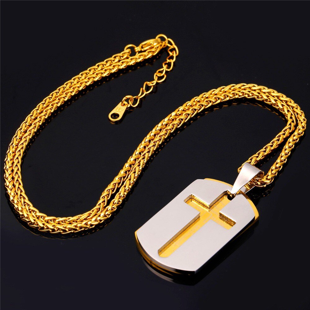 Unisex Stainless Steel Religion Necklace