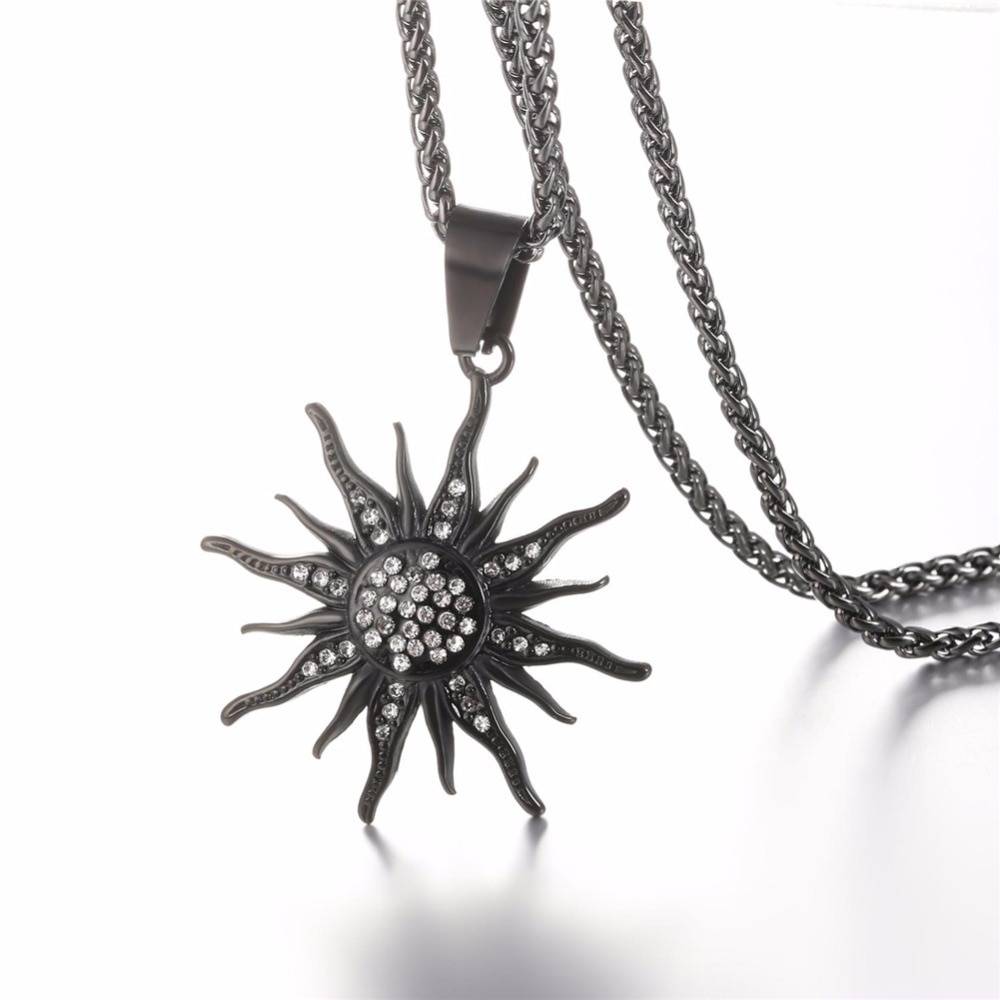 Exquisite Sparkling Rhinestone Metal Pendant Necklace