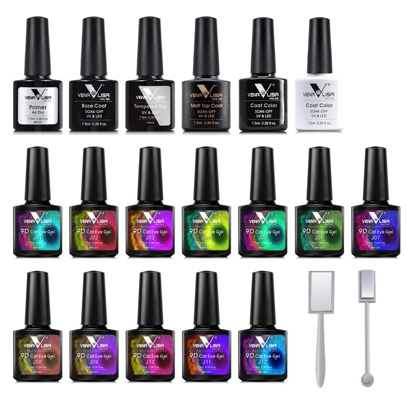 Magnetic Chameleon Nail Gels Set with Tools
