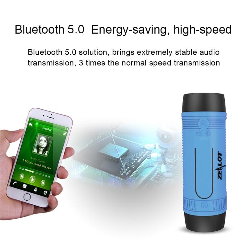 Portable Wireless Speaker with Flashlight