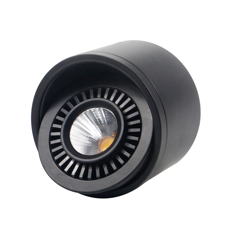 Round Aluminum Spotlight with LED Bulb