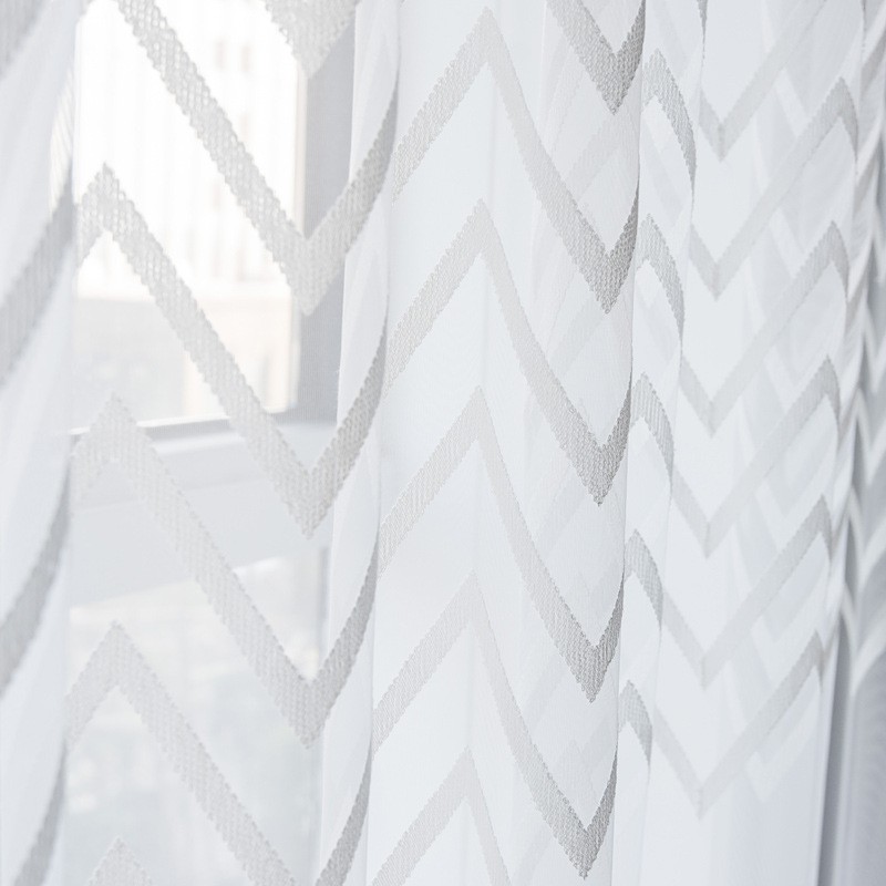Geometric Printed Modern Curtain