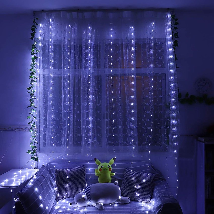 LED USB Curtain String Lights with Remote Control
