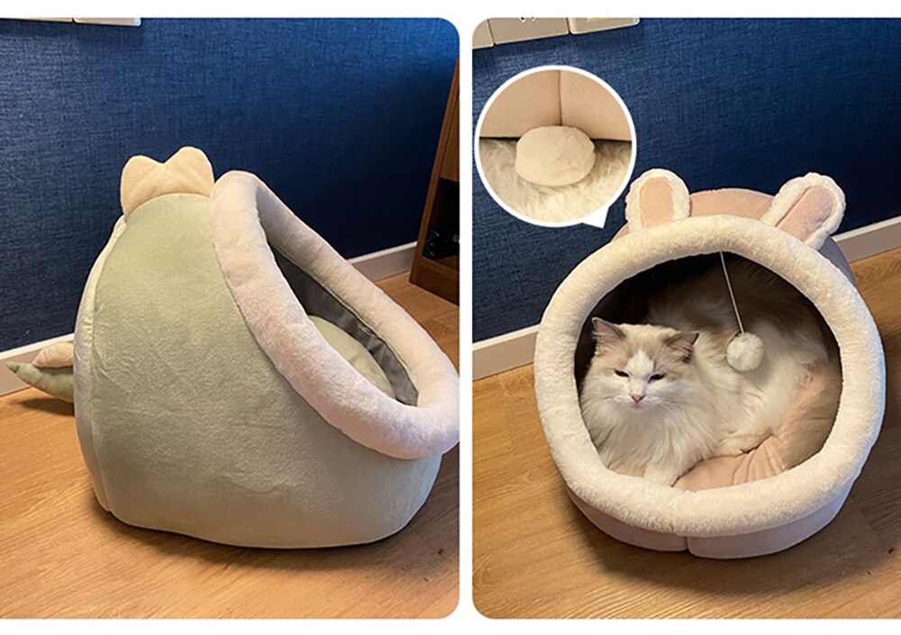 Cats Warm Basket Bed